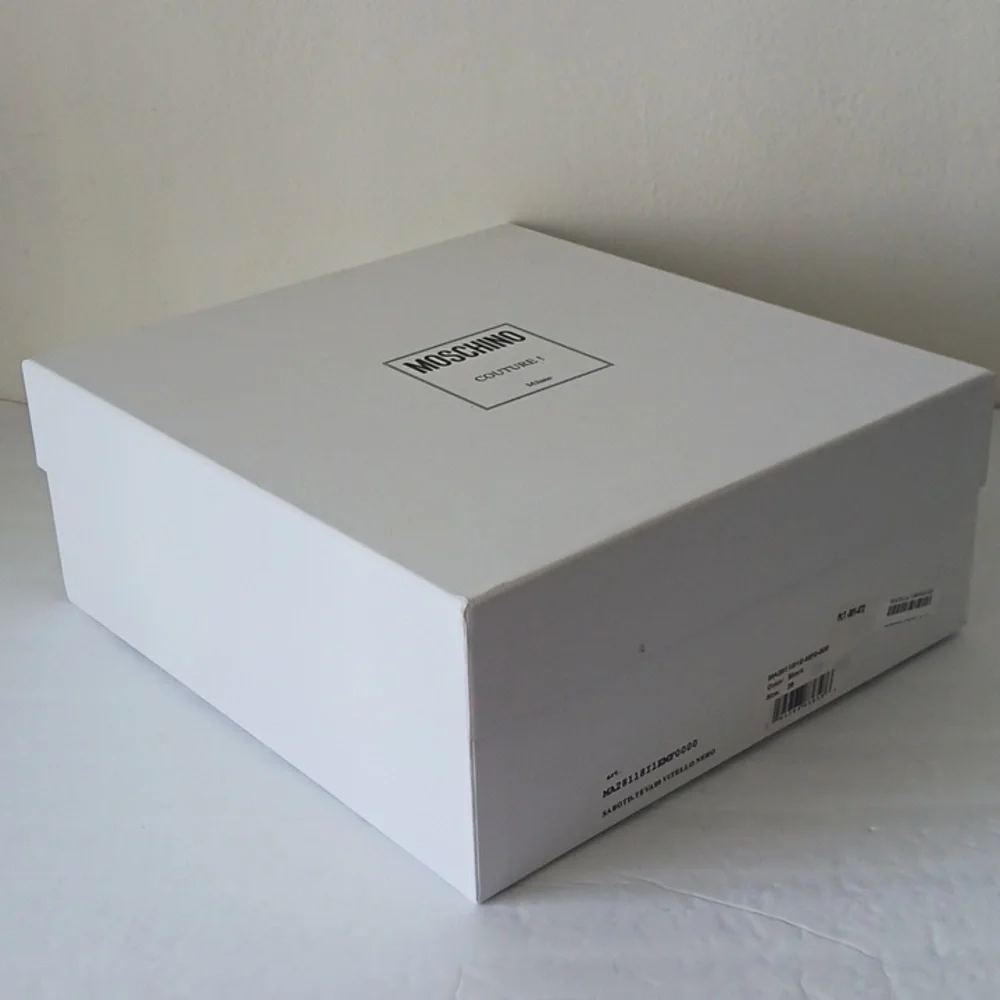Moschino Couture Milano Shoe Storage Box White 11